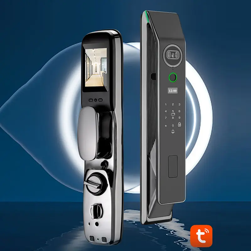 Barmaq izi ilə suya davamlı açıq bağça kilidi